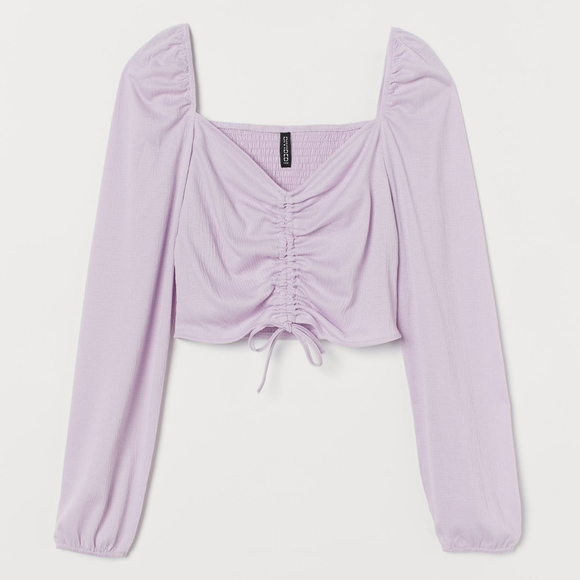 Drawstring-front Cropped Top - Picture 5 of 6